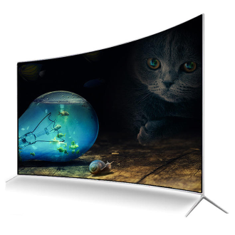 Téléviseur ARKTV incurvé intelligent de 55 pouces avec 4K...