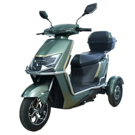 Tricycle électrique pour adultes CE, 3 roues, moteur double 800W, batterie 72V
