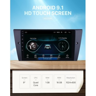 Autoradio 9", Android 10, HD écran tactile GPS pour BMW...