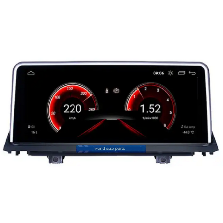Autoradio 10.25", Android 8.1, HD écran tactile GPS pour BMW X6 E71 De 2007 - 2010