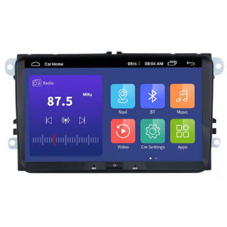Autoradio 9", Android 10, HD écran tactile GPS, Carplay - VW Golf 5