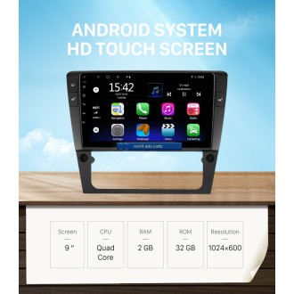 Autoradio 9", Android 13, HD écran tactile GPS, Carplay -...