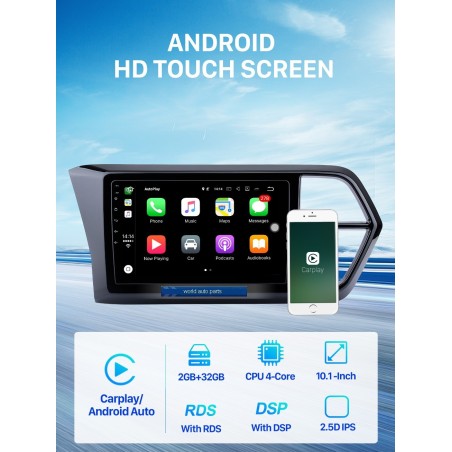 Autoradio 10.1", Android 12, HD écran tactile GPS - VW Jetta De 2019 Et +