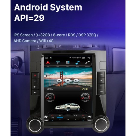 Autoradio Tesla, 9.7", Android 10, HD écran tactile GPS - VW Touareg De 2004 - 2010