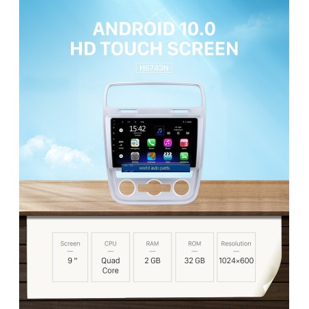 Autoradio 9", Android 12, HD écran tactile GPS Pour Clim Auto - VW Scirocco De 2015