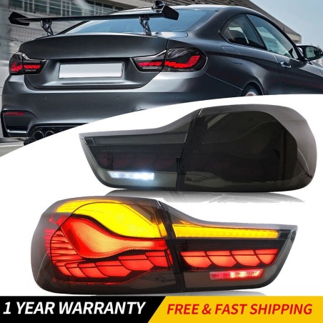 Feux Arrières Light Bar + Clignotant Séquentiel - BMW Série 4 - M4 F32 F33 F36 F82 F83 De 2014 - 2020