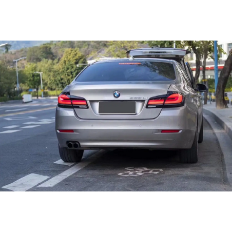 Feux Arrières Light Bar Animé + Clignotant Light Bar Séquentiel - BMW Série 5 F10 / F18 De 2011 - 2017