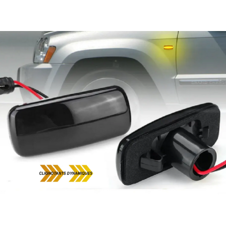 Répétiteurs Latéraux Séquentiel Fumé Pour Chrysler / Dodge / Jeep / Lancia