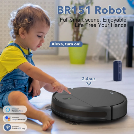 Robots Aspirateurs Et Laveuse Autonome Avec Base De Charge Avec Appli