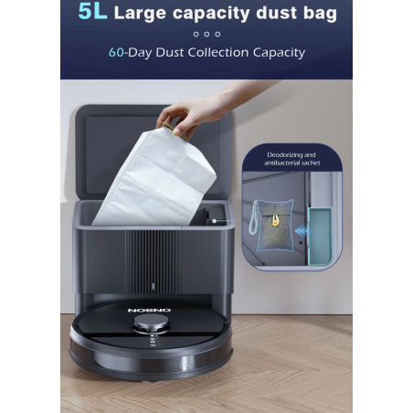 Robots Aspirateurs Et Laveuse Autonome Avec Grande Capacité 2.0L + Appli