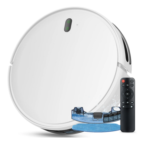 Robot aspirateur de nettoyage 3 en 1 avec calendrier 2.4Ghz Wi-Fi 1600P