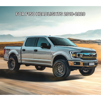 Phares Avant Light Bar Full Led Noir - Ford F150 De 2018...