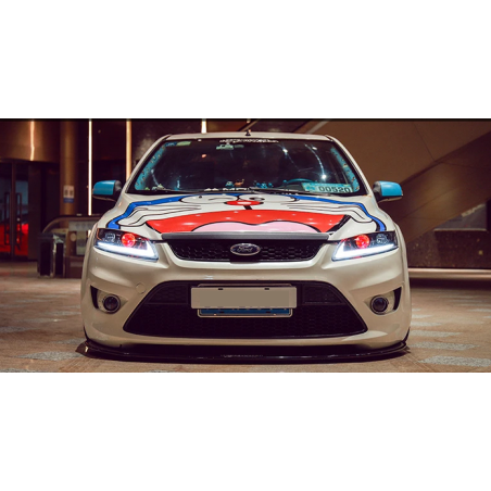 Phares Avant Full Led Noir + Clignotant Séquentiel - Ford Focus De 2009 - 2013