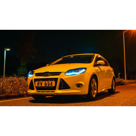 Phares Avant Full Led Noir - Ford Focus De 2012 - 2014