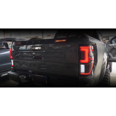 Feux Arrières Light Bar Rouge + Clignotant Séquentiel - Ford Ranger De 2012 - 2018