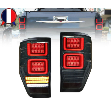 Feux Arrières Light Bar Rouge + Clignotant Séquentiel - Ford Ranger De 2012 - 2018