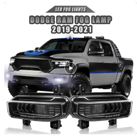 Phares De brouillard Avant En Full Led - Dodge Ram 1500 De 2019 - 2022