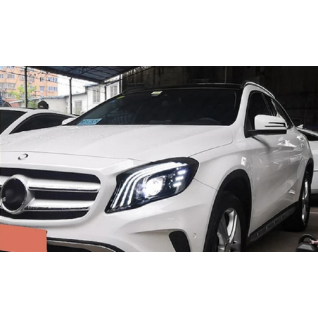 Phares Avant En Full Led + Clignotant Séquentiel - Mercedes Classe GLA De 2016 - 2019