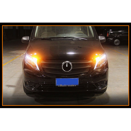 Phares Avant En Full Led + Clignotant Séquentiel - Mercedes Vito W447 De 2016 - 2023