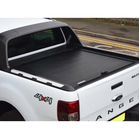 Couvre Benne Coulissant En Aluminium Noir Double Cab - Ford Ranger Wildtrack De 2012 - 2022