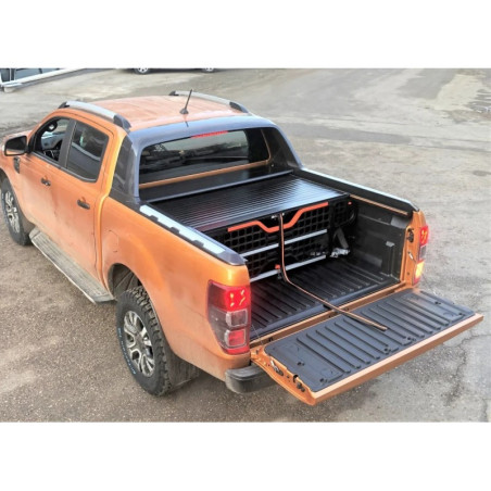 Couvre Benne Coulissant + Séparateur + Kit De Vérouillage Double Cab - Ford Ranger Wildtrack De 2018 - 2022