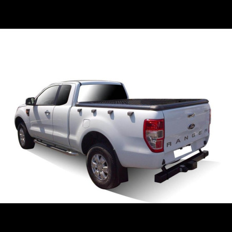 Couvre Benne Rigide En Aluminium Noir Super Cab - Ford Ranger De 2012 - 2021