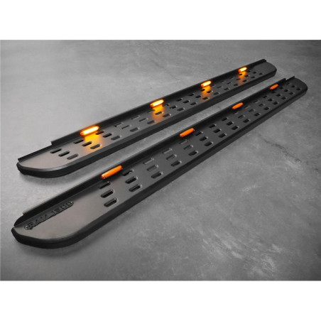Marche Pied Plat En Acier TX LED - Dodge Ram 1500 Quad Cab De 2009 - 2018
