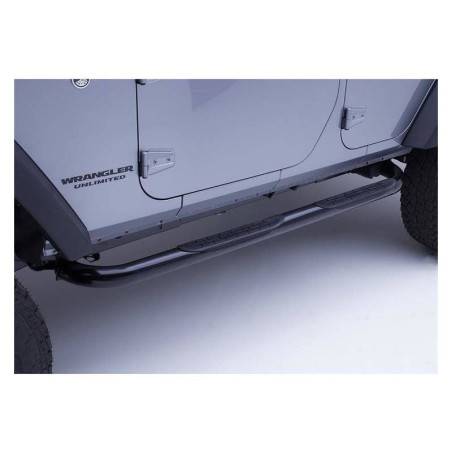 Marche Pied Tubulaire Noir 76mm - Dodge Ram 1500 Classic Quad Cab De 2015 - 2018
