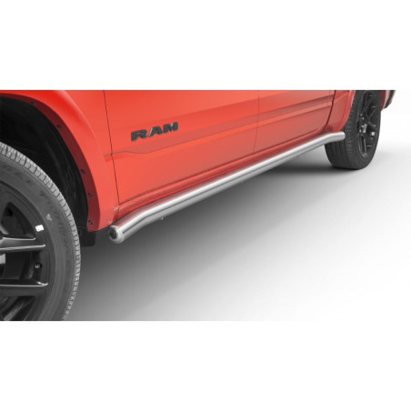 Marche Pied Tubulaire En Inox 76mm - Dodge Ram 1500 Quad Cab De 2019 - 2024