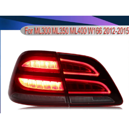 Feux Arrières Light Bar + Clignotant à Led - Mercedes Classe ML W166 De 2012 - 2015