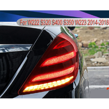 Feux Arrières Light Bar + Clignotant Séquentiel - Mercedes Classe S W222 De 2014 - 2018