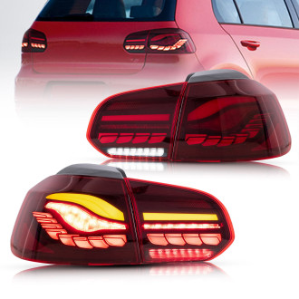 Feux Arrières Light Bar Rouge + Clignotant Séquentiel -...